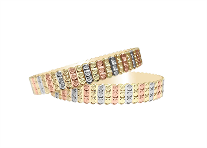 3 Tone Plated | Machine Cut Bangles